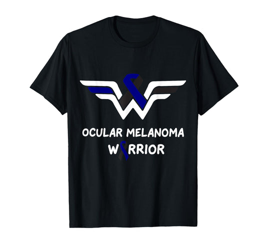Ocular Melanoma Awareness Warrior Support Survivor Ribbon T-Shirt
