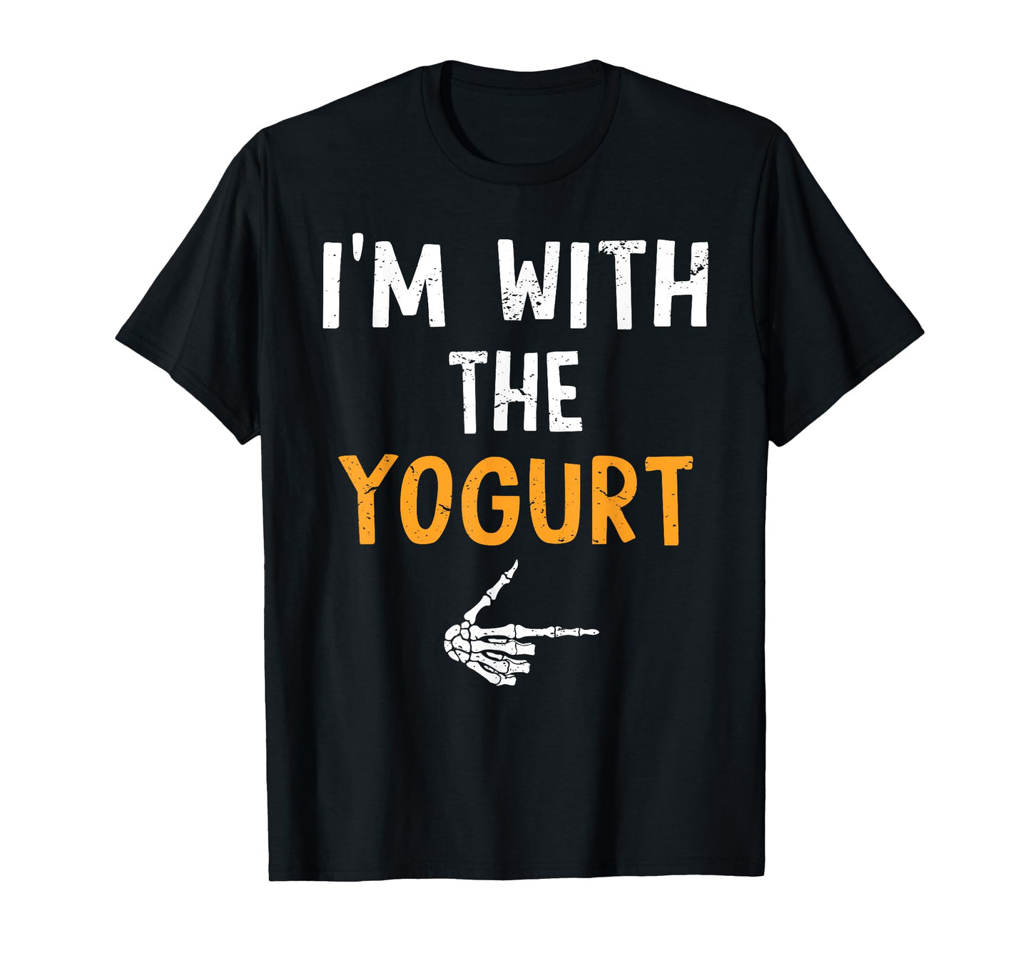 I'm with The Yogurt Costume Halloween Matching Couple T-Shirt