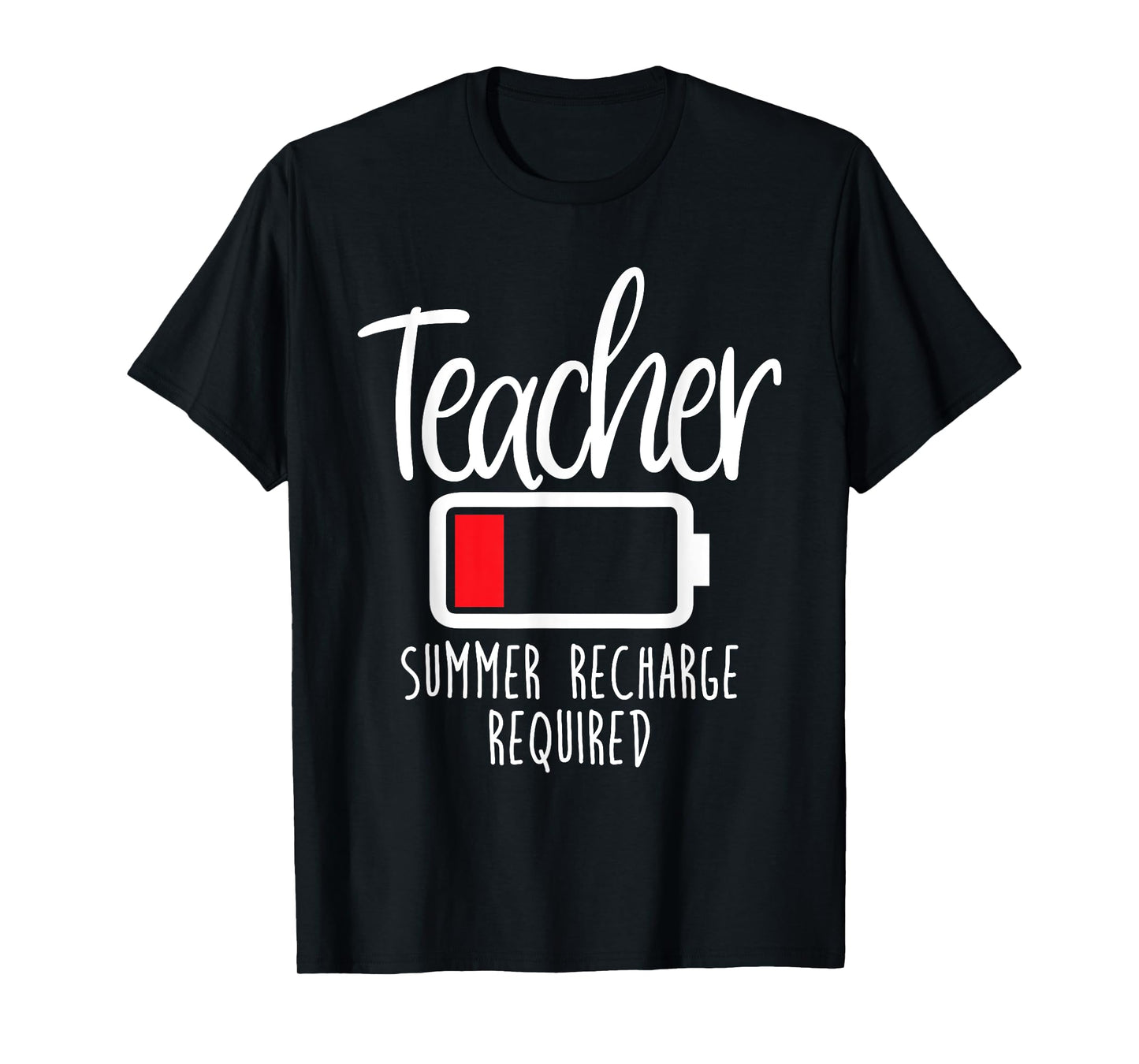 Teacher Summer Recharge Required Last day School Women Funny T-Shirt
