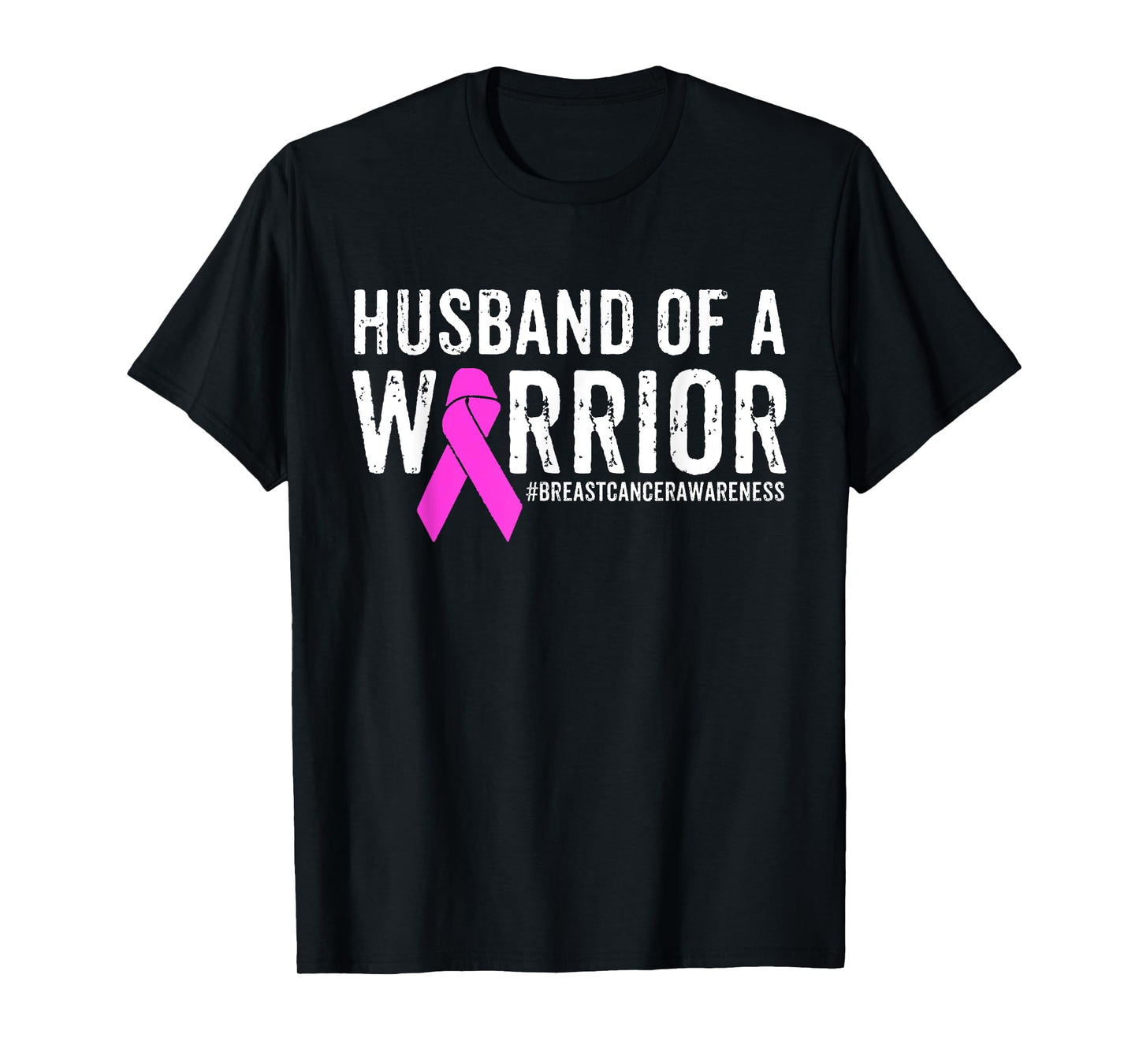 Breast Cancer Husband Shirt Awareness Husband Of A Warrior T-Shirt