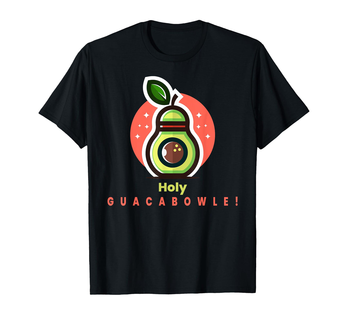 Funny Bowler Holy Guacabowle Avocado T-Shirt