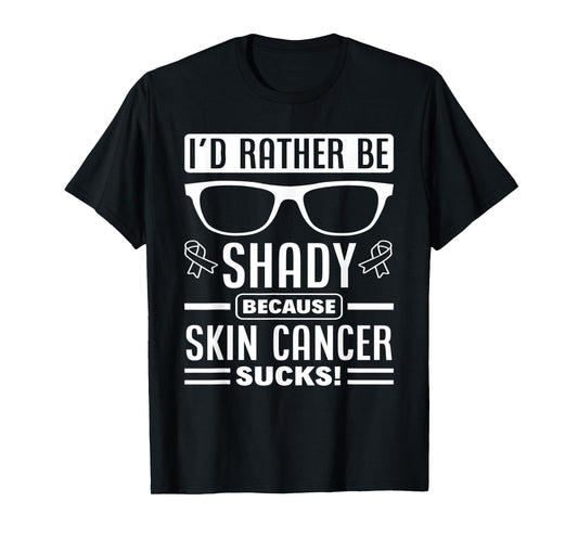 Sunglasses Supporter Support Melanoma Skin Cancer Awareness T-Shirt