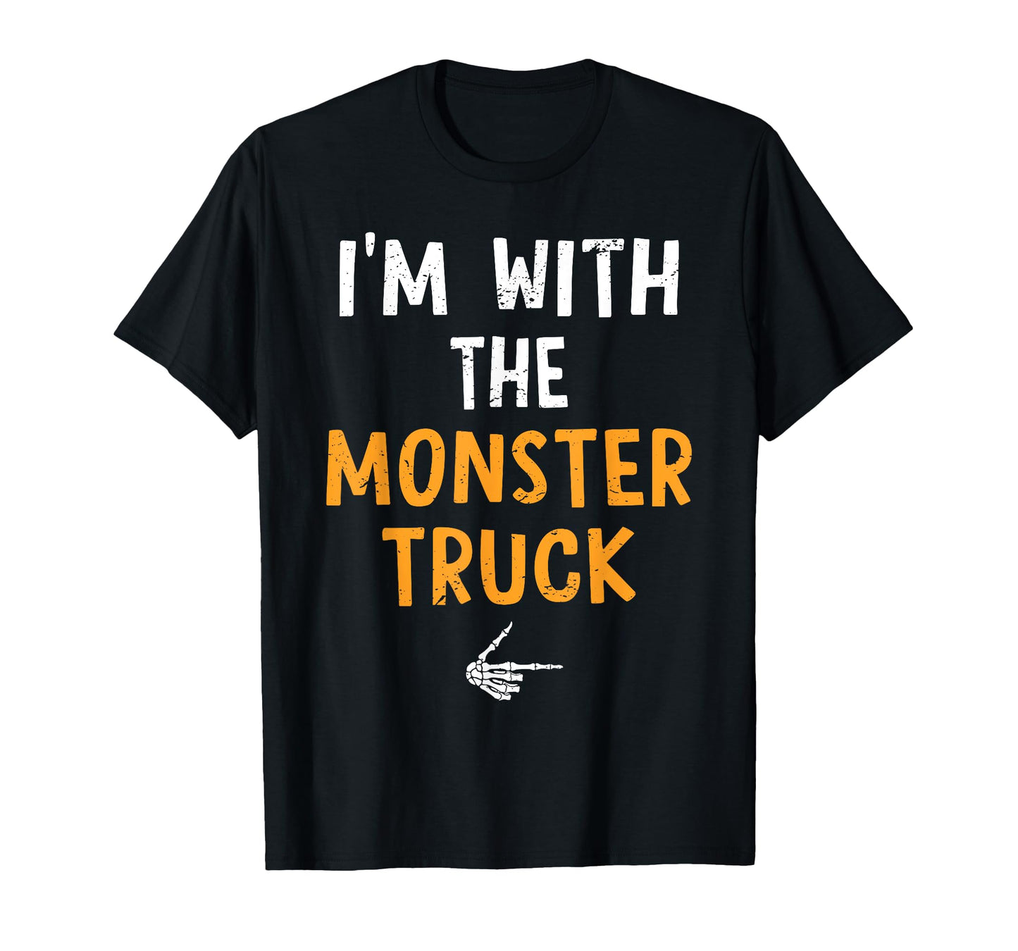 I'm with The Monster Truck Costume Halloween Matching Couple T-Shirt