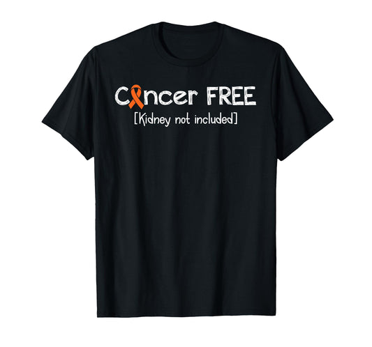 Kidney Cancer Free- Kidney Cancer Awareness Support Ribbon T-Shirt