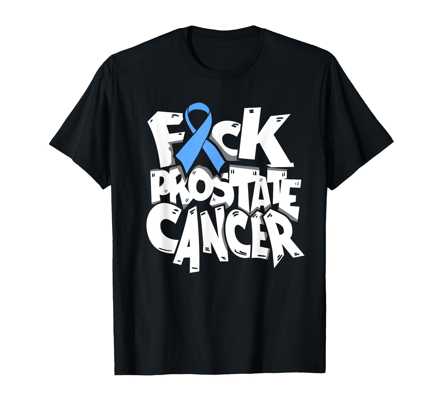 Funny Fuck Prostate Cancer Awareness Ribbon Gifts T-Shirt