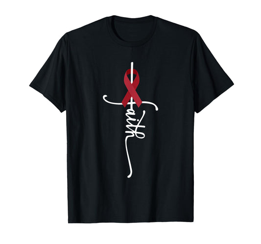 Multiple Myeloma Cancer Faith Multiple Myeloma Awareness T-Shirt