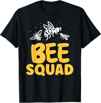 Bee Squad Beekeeper Hive Bees Honeybee Bee T-Shirt