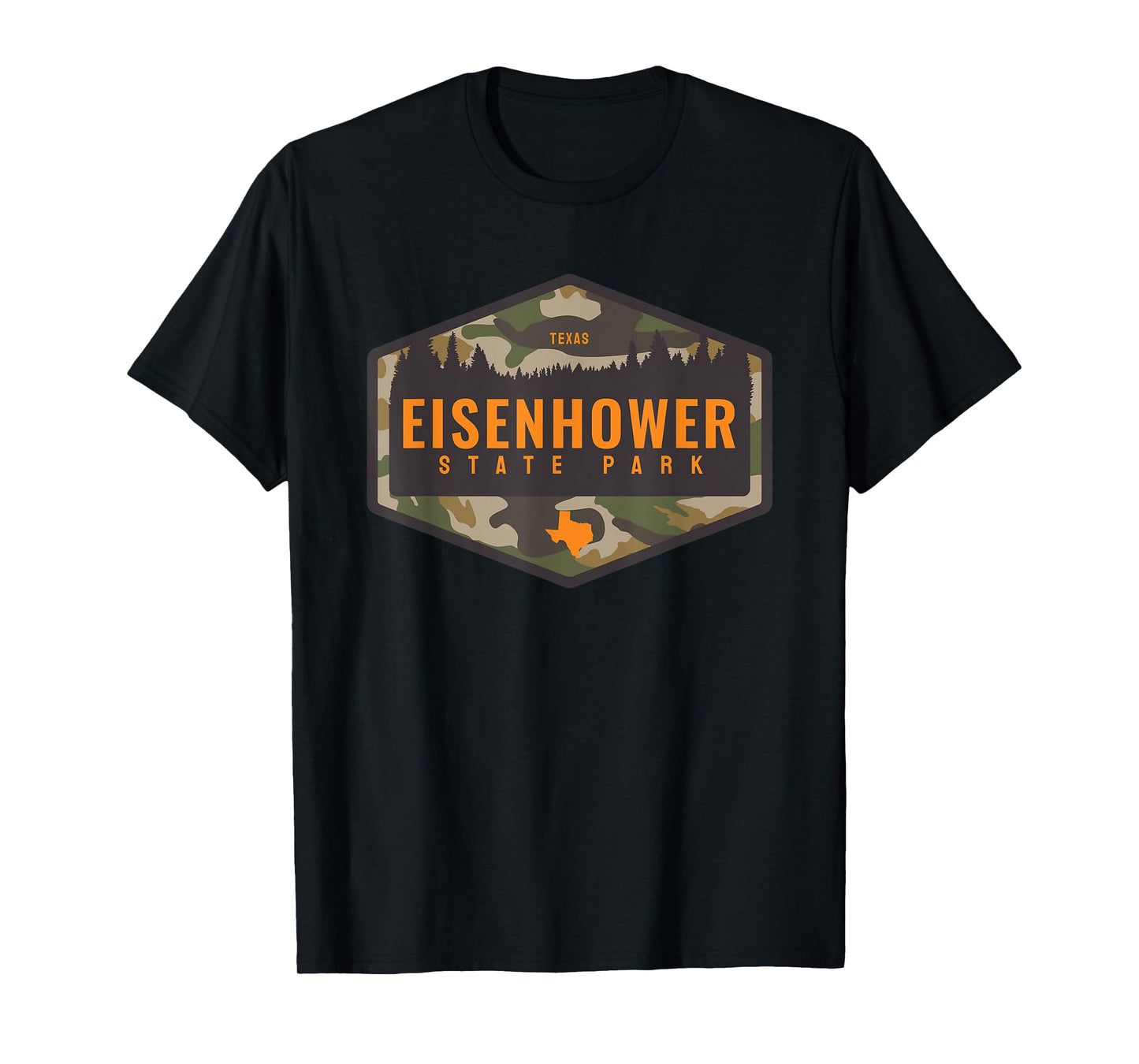 Eisenhower State Park Texas TX Camouflage Souvenir T-Shirt