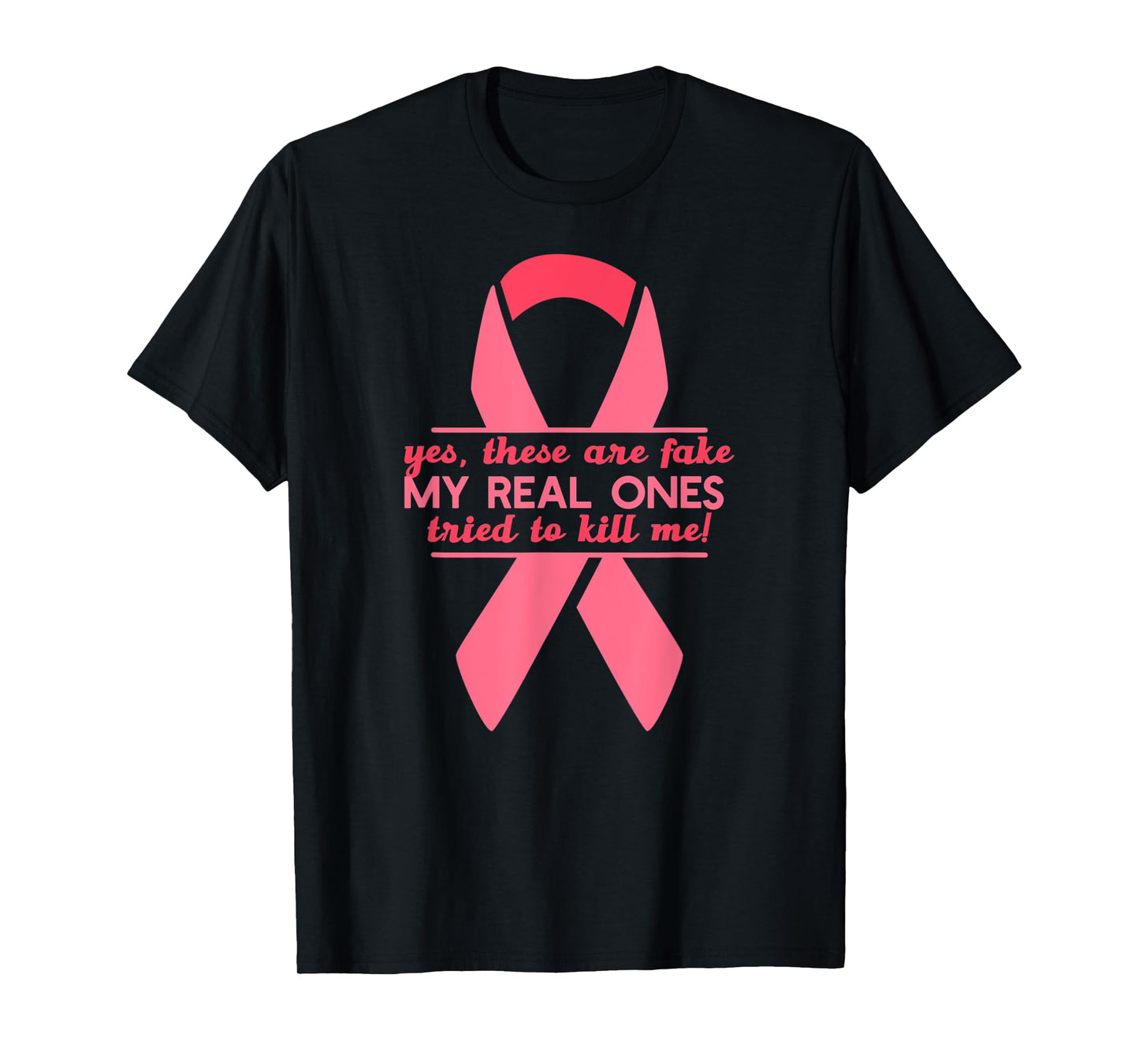 YES THESE ARE FAKE MY REAL ONES TRIED TO KILL ME Funny Meme T-Shirt