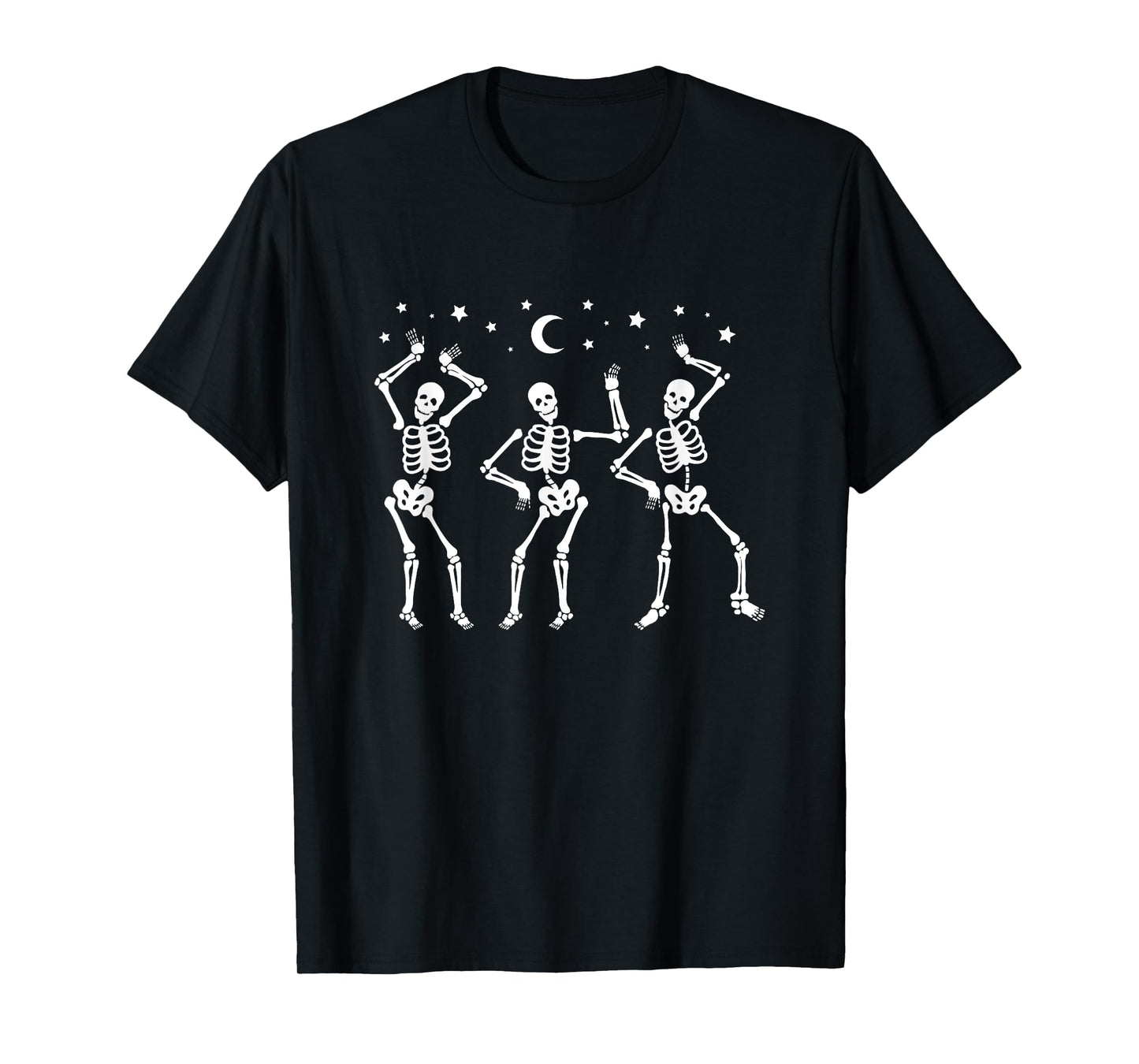 Dancing Skeleton Creepy and Spooky Halloween Design Squad T-Shirt
