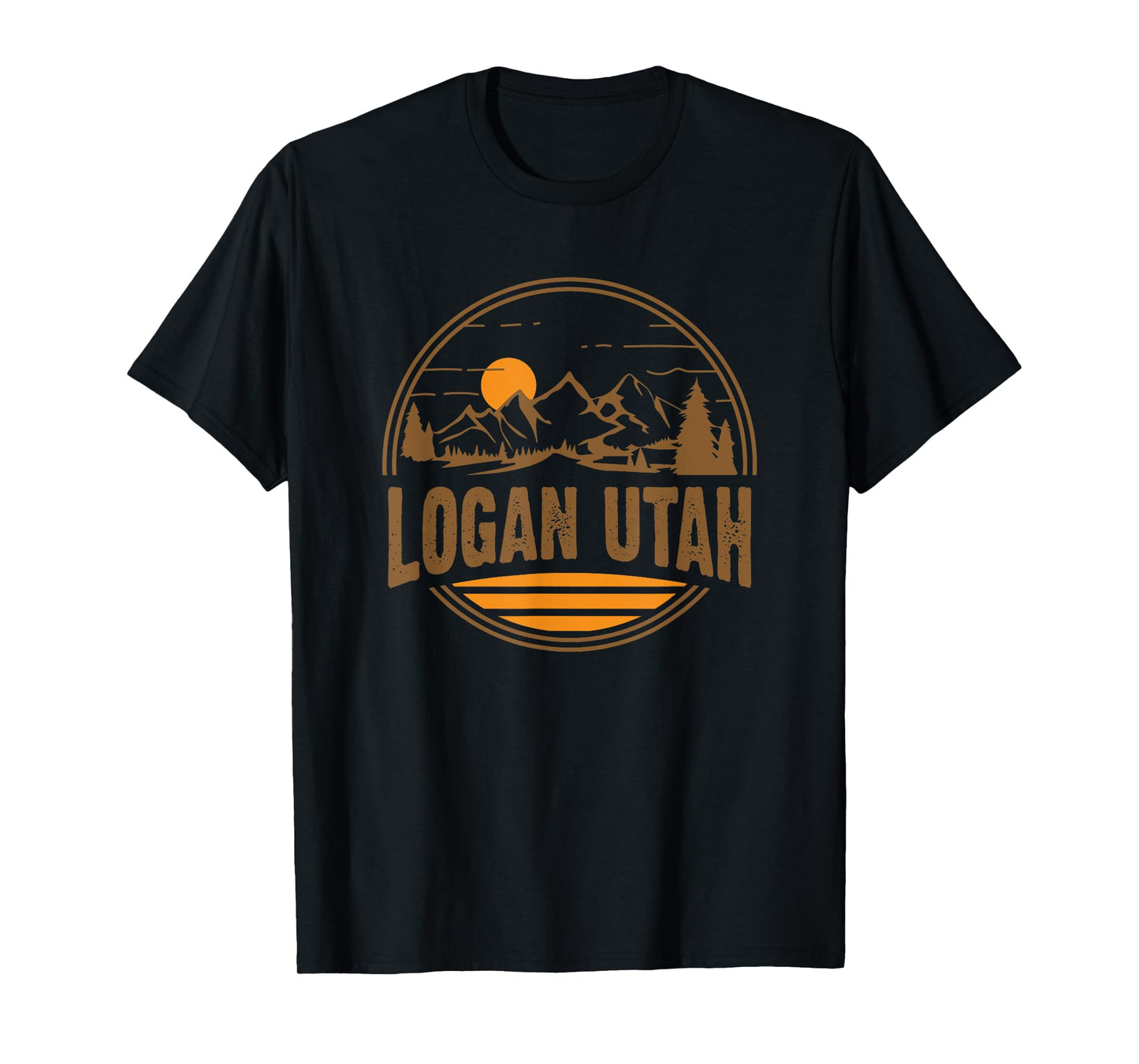 Vintage Logan, Utah Mountain Hiking Souvenir Print T-Shirt