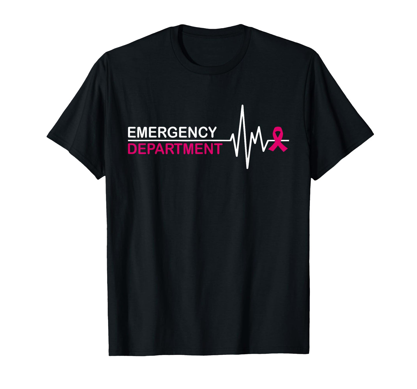 Emergency Department Emergency Room Nurse Breast Cancer T-Shirt