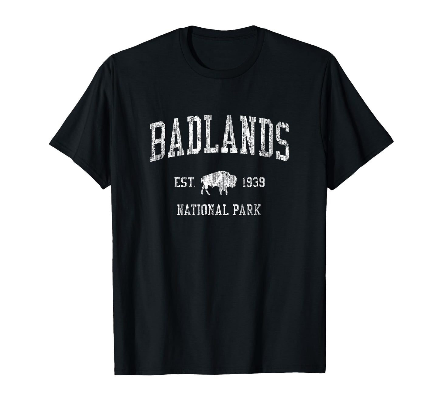 Badlands T-Shirt Vintage National Park Sports Design Tee T-Shirt