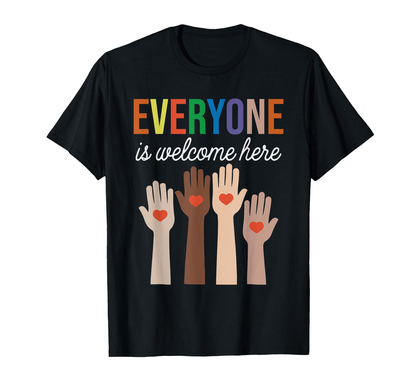 Everyone Is Welcome Here Idaho Teacher T-Shirt