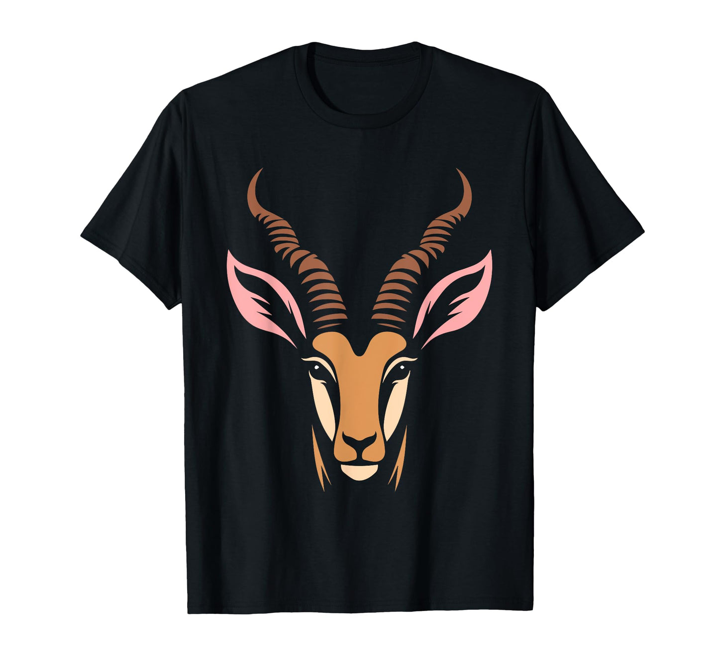 Gazelle Face Minimalism Animals T-Shirt