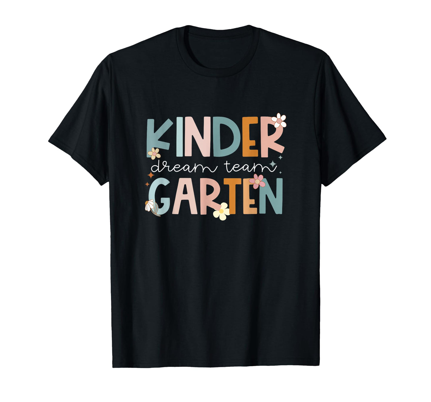 funny Kindergarten team Groovy Teacher Back to School T-Shirt
