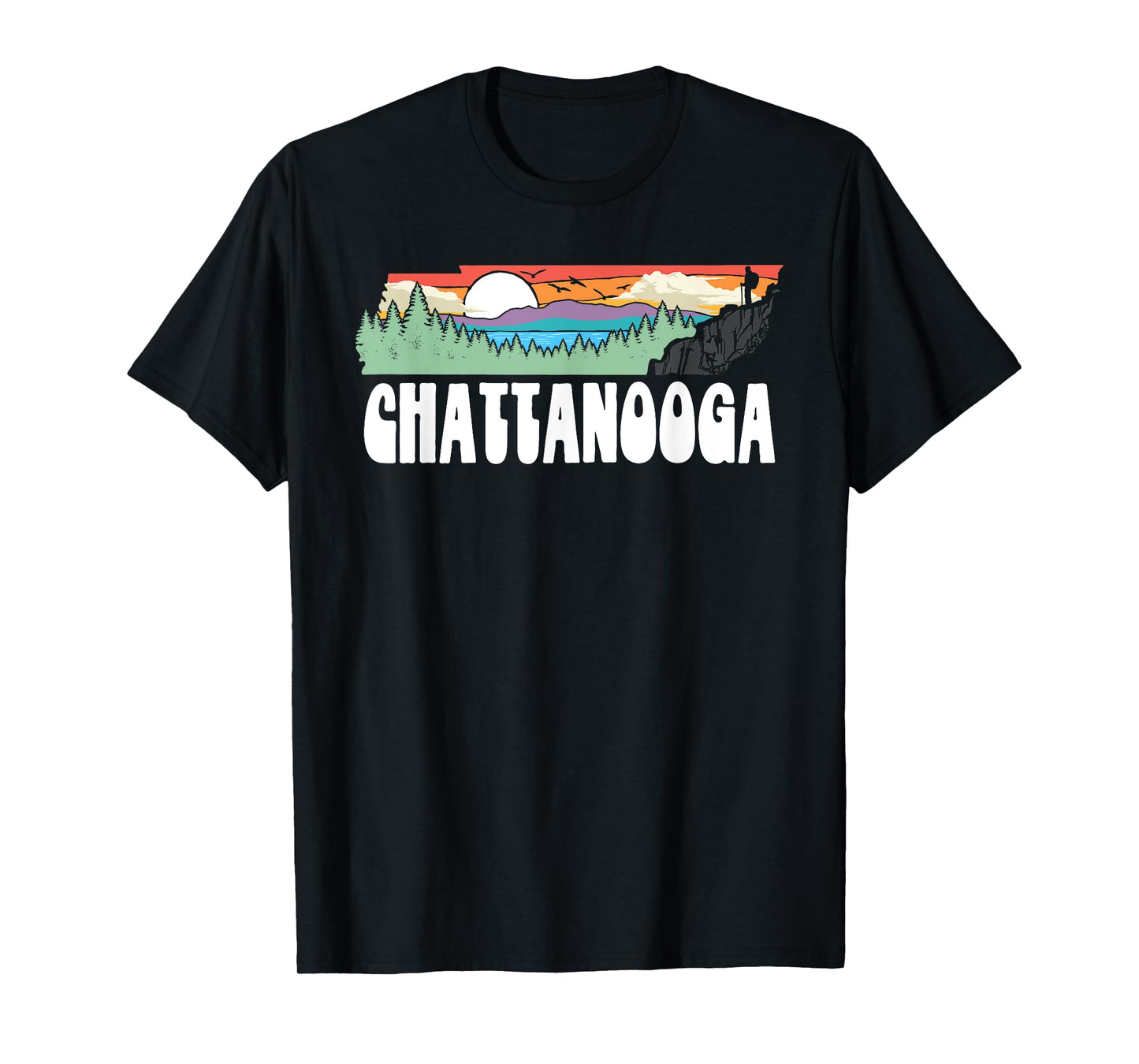 Chattanooga Tennessee Outdoor Adventure and Nature Hiking T-Shirt