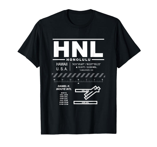 Daniel K. Inouye Int'l Airport Honolulu Hawaii HNL T-Shirt T-Shirt
