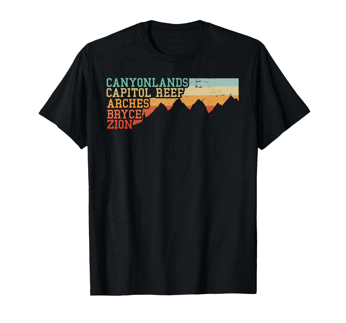 Vintage Utah Souvenir Big 5 Utah Mighty Five National Park T-Shirt