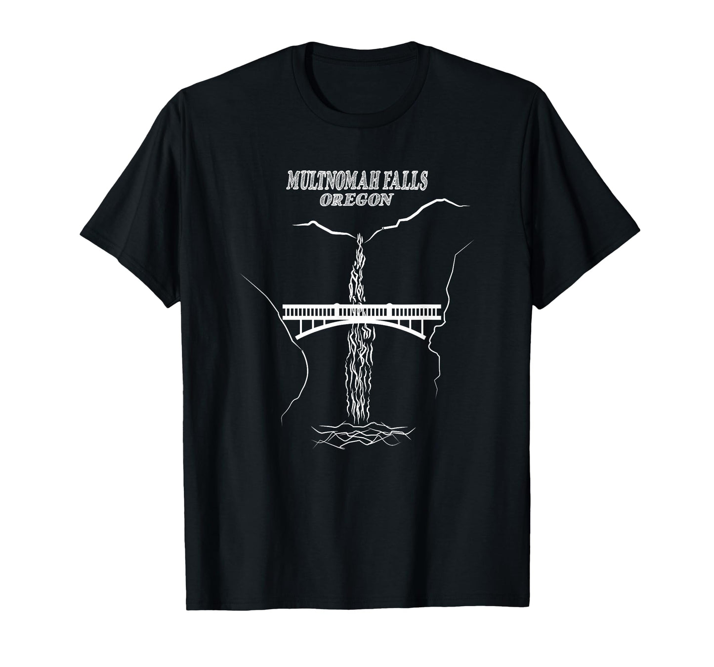 Multnomah Falls Columbia River Gorge 7 Wonders Of Oregon T-Shirt