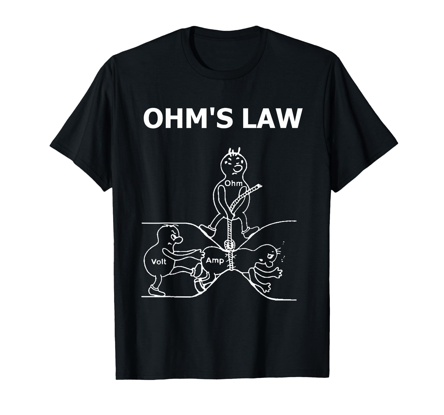 Ohm's Law Electrical Engineer Ohm Electronic T Shirt T-Shirt
