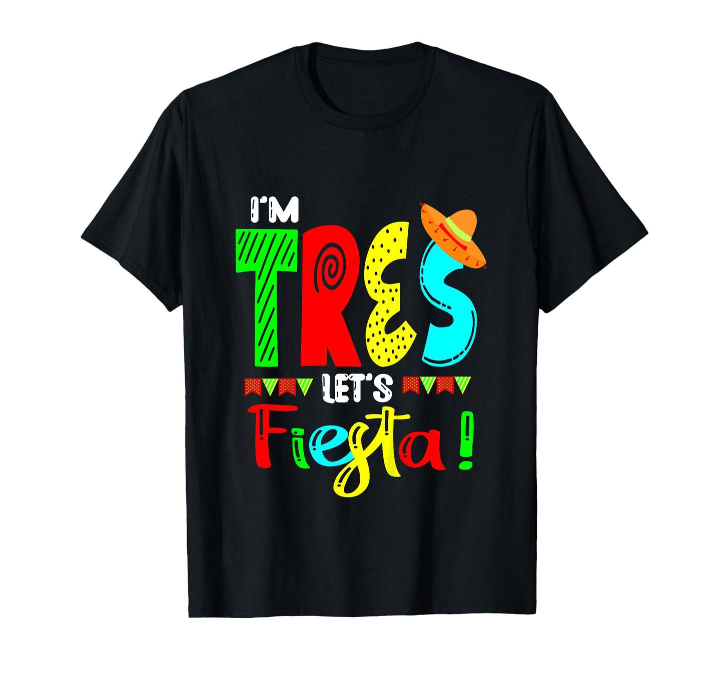 Kids I'm Tres Taco 3rd Birthday Gift Kids Boy Girl T-Shirt