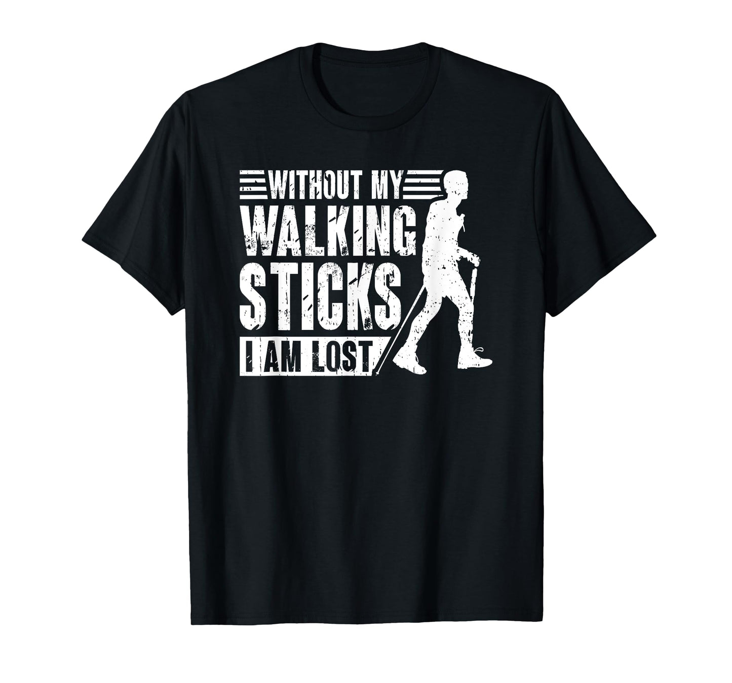 Nordic Walking Walking Sticks Nature Walker T-Shirt