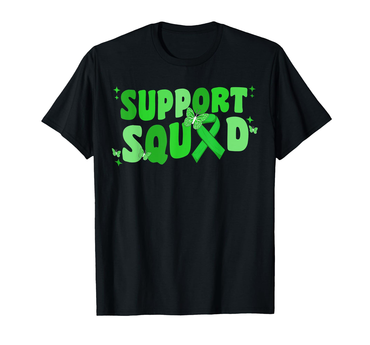 Support Squad Non-Hodgkins Lymphoma Awareness Lime Green T-Shirt