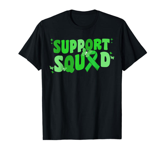 Support Squad Non-Hodgkins Lymphoma Awareness Lime Green T-Shirt