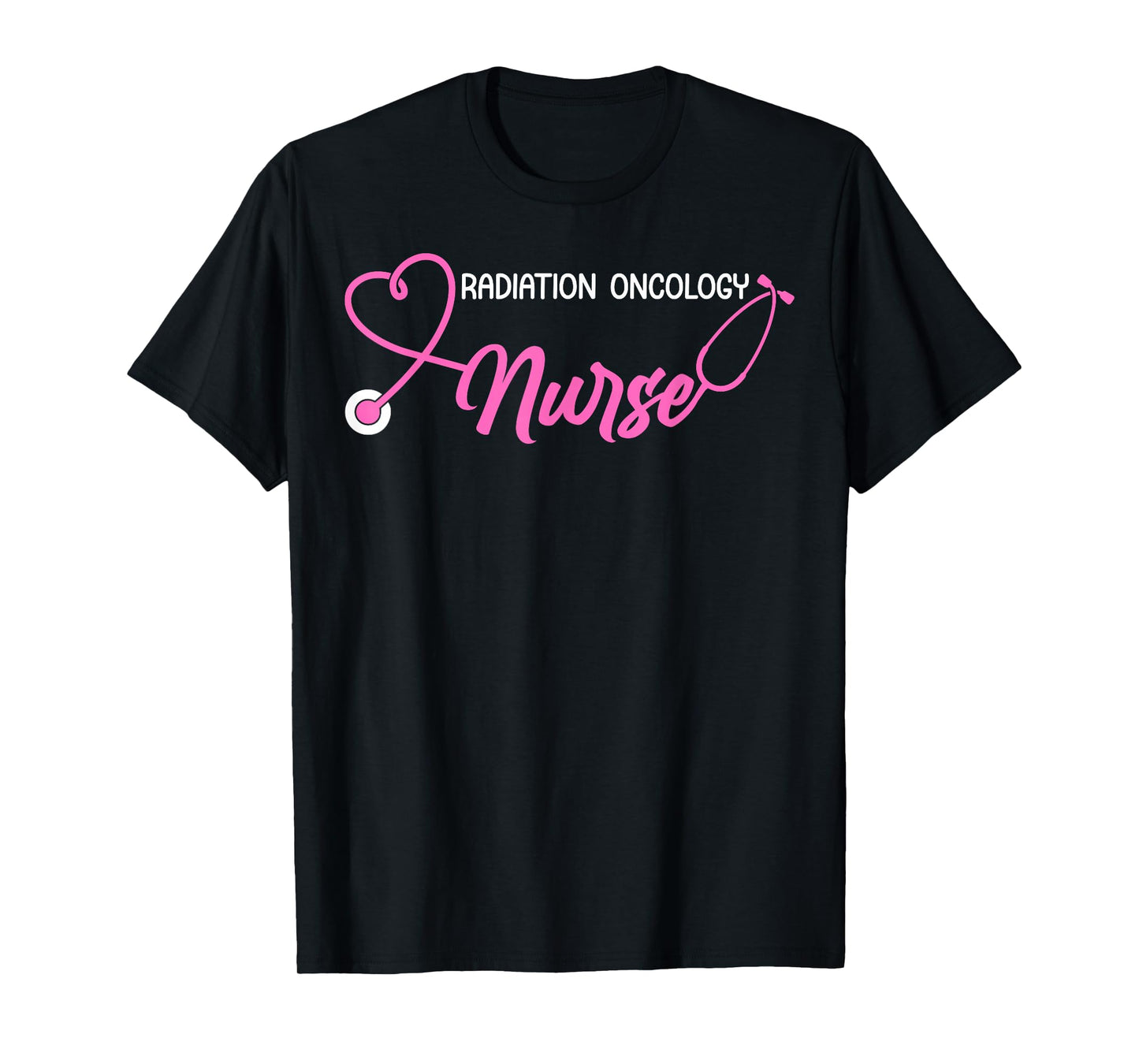 Radiation Oncology Nurse Appreciation Tee - Unisex Adults Nurse Themed T-Shirt - Black, Small - Short Sleeve