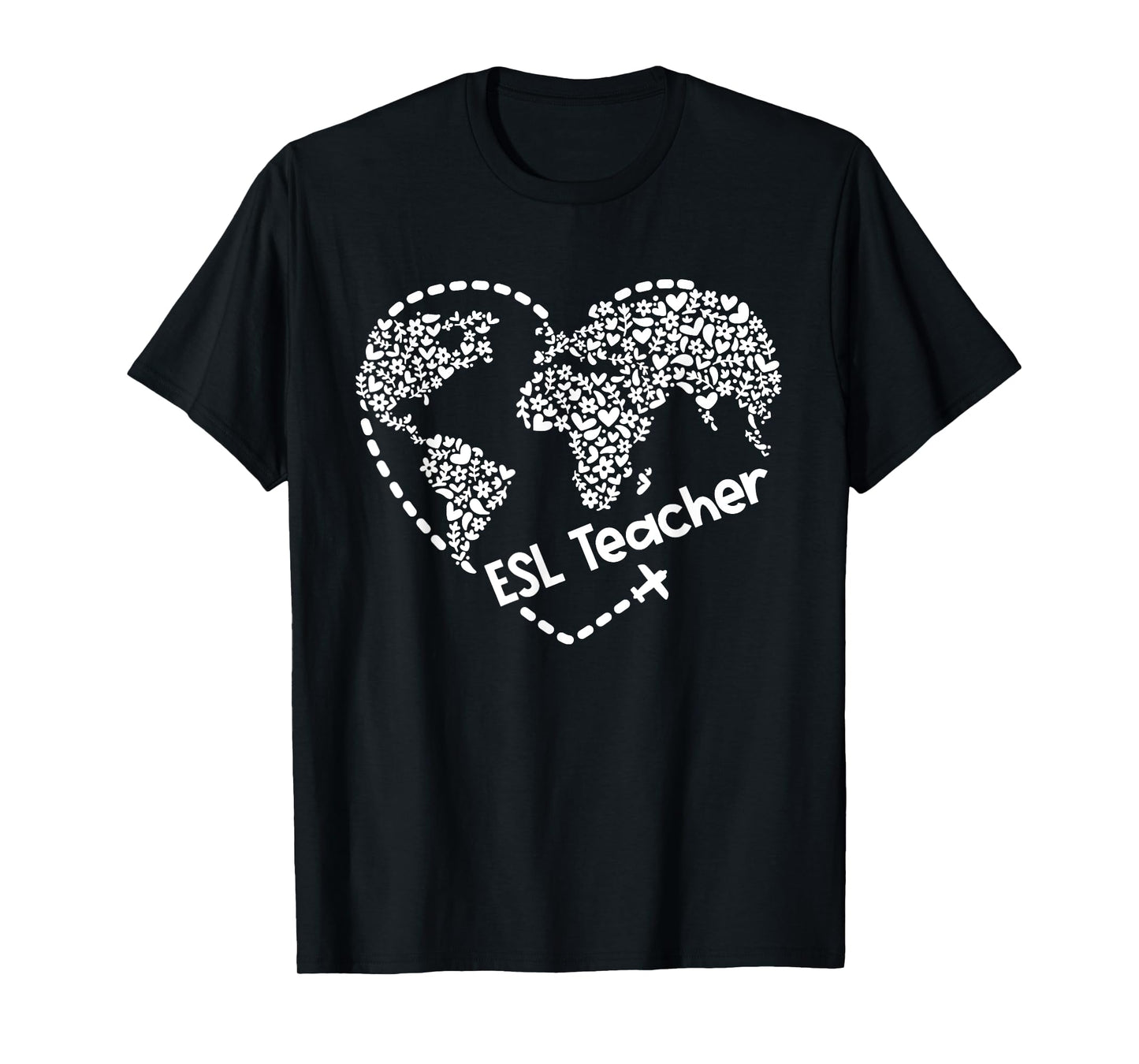 ESL Teacher ESOL Student Cute Heart Shape English Teacher T-Shirt