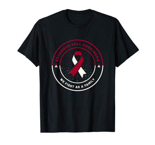 Squamous Cell Carcinoma Ribbon Awareness Family Support Gift T-Shirt