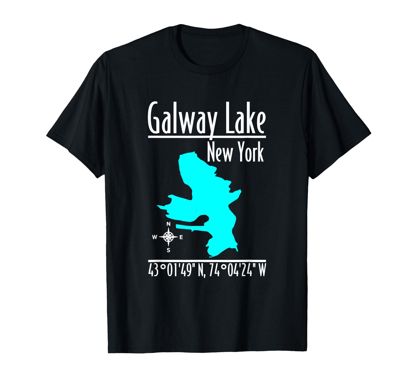 Modern Galway Lake - New York T-Shirt
