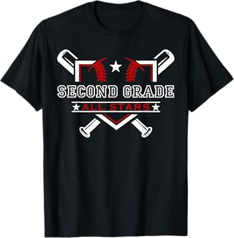 Second Grade Baseball 2nd Grade Kids Back To School T-Shirt