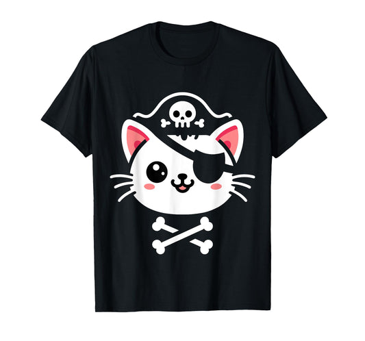 Pirate Cat Halloween Costume T-Shirt