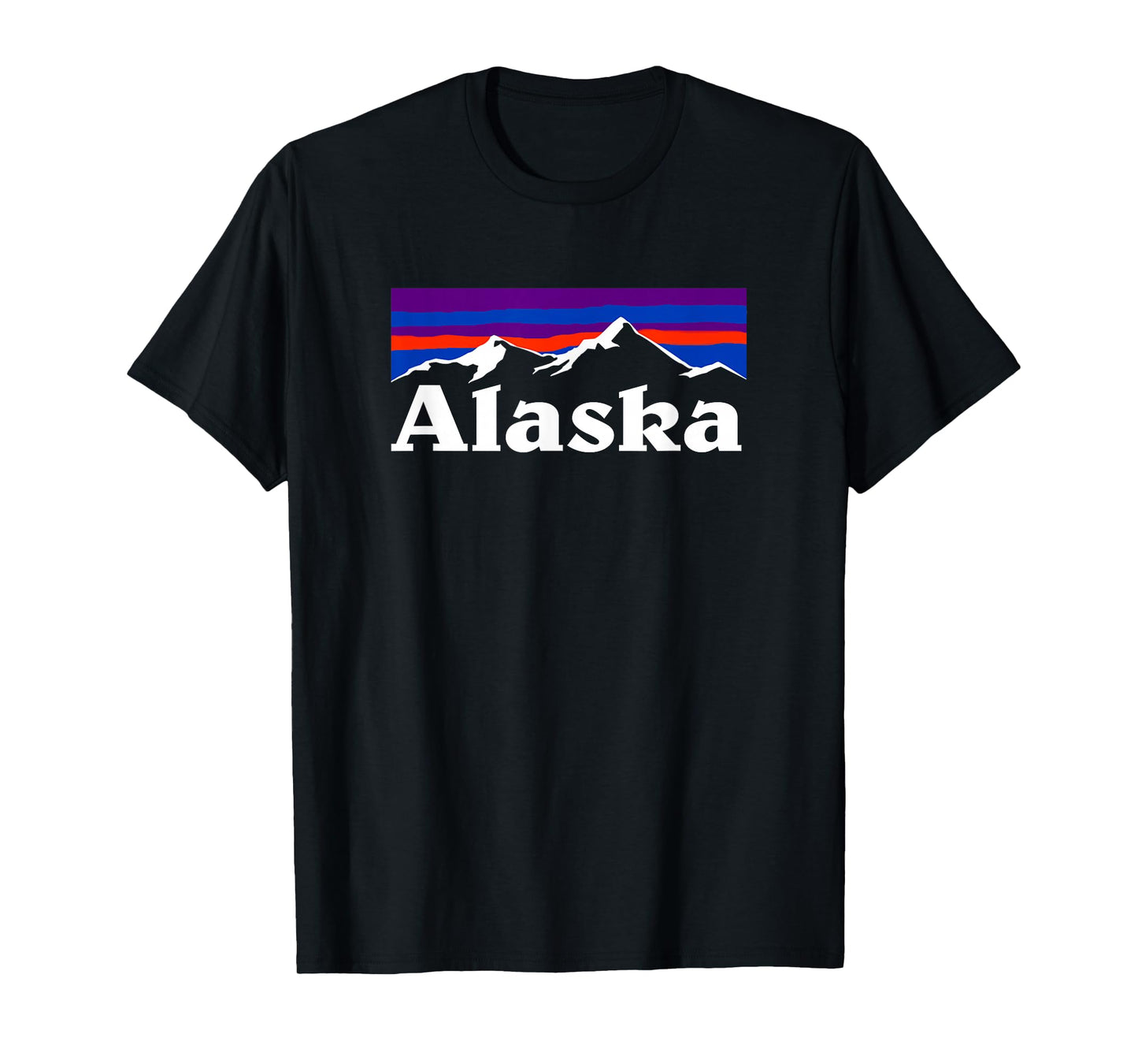 Alaska Retro Vintage Mountains & Outdoors Wilderness State T-Shirt