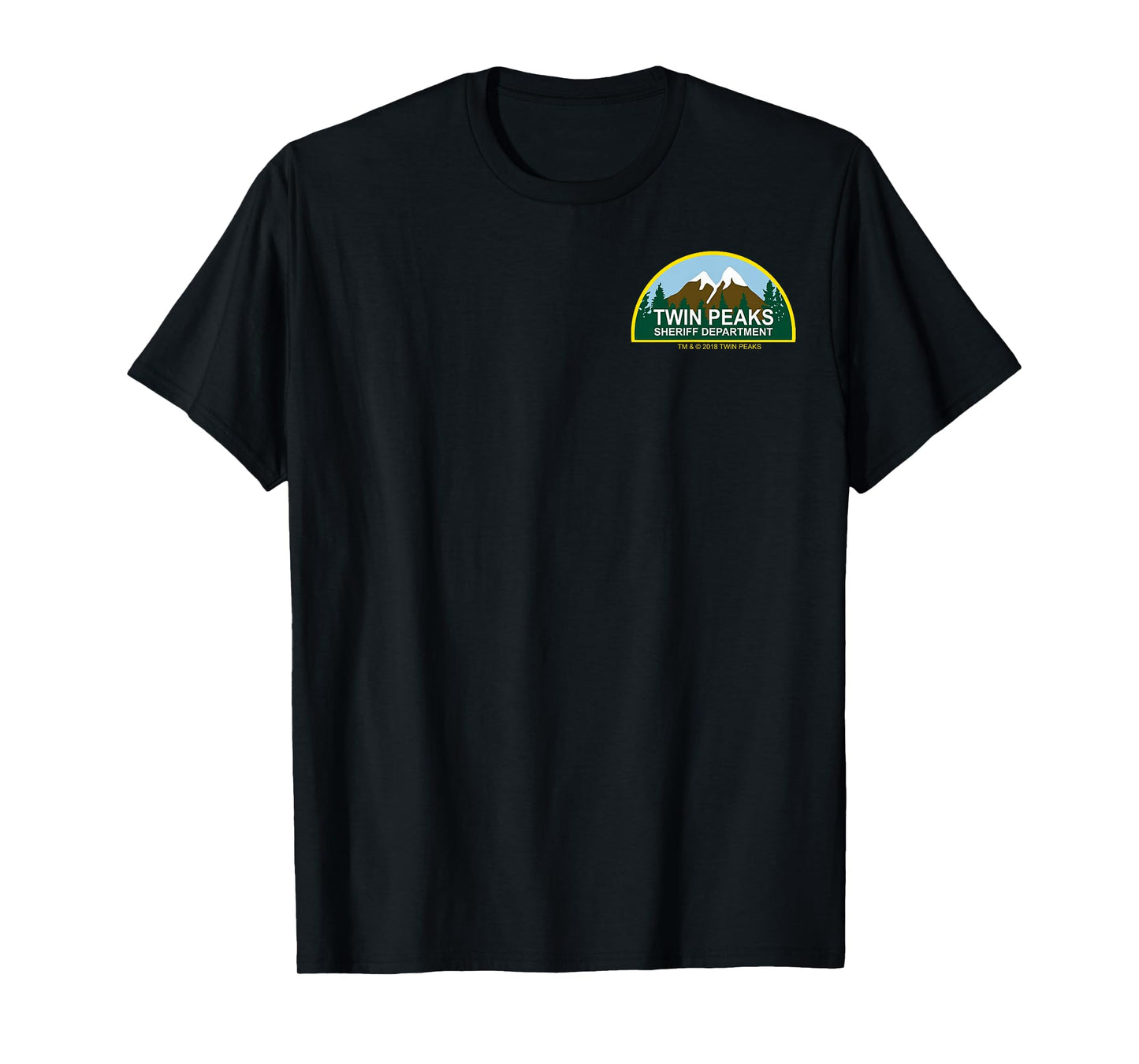 Twin Peaks Retro Sheriff Department Pocket Badge T-Shirt