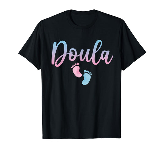 Cute Doula Art For Women Girls Birth Worker Nursing Doula T-Shirt