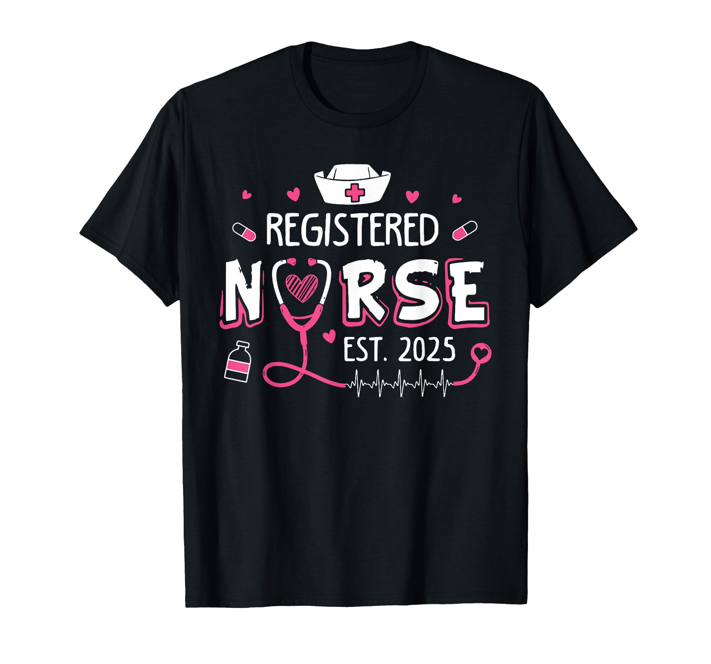 Registered Nurse Est 2025 Nursing Student RN Graduation T-Shirt
