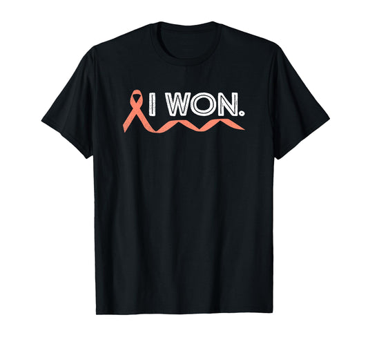 Uterine Cancer I Won Endometrial Cancer Awareness Warrior T-Shirt