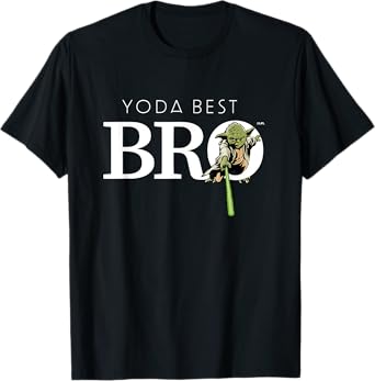 Star Wars Yoda Best Bro Lightsaber Gift for Brother T-Shirt