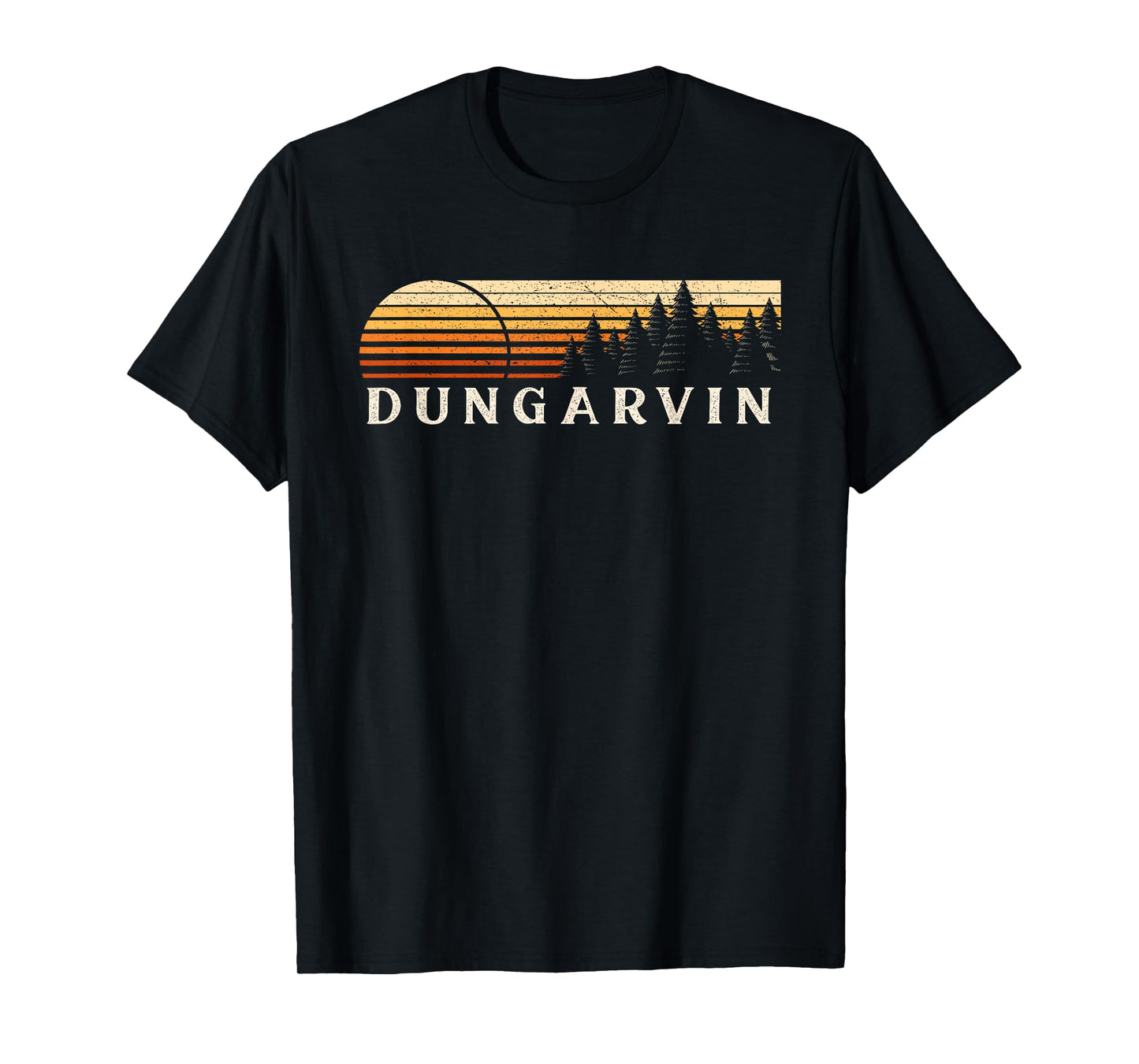 Dungarvin, PA Vintage Evergreen Sunset Eighties Retro T-Shirt