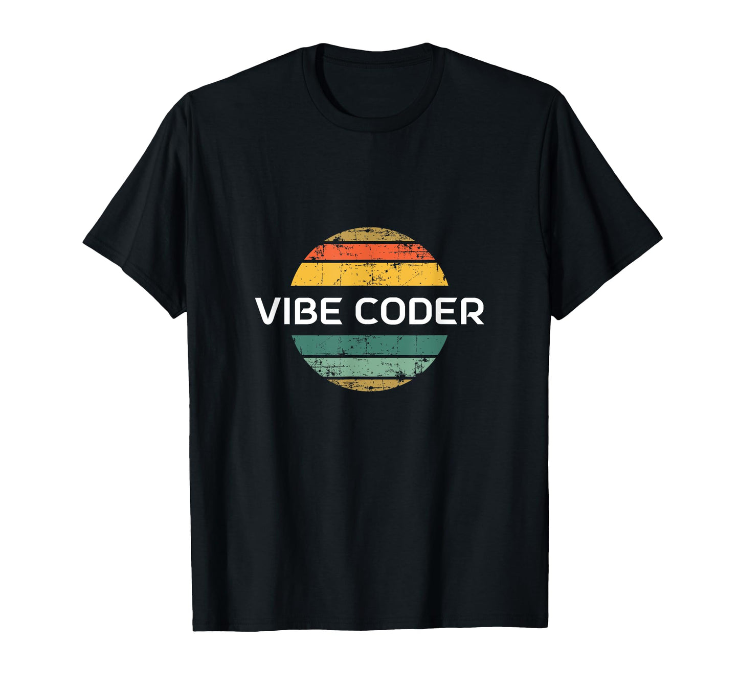 Vibe Coder - Retro Vintage Sunset T-Shirt