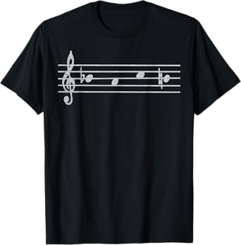 B A C H as music notes German notation musician T-Shirt