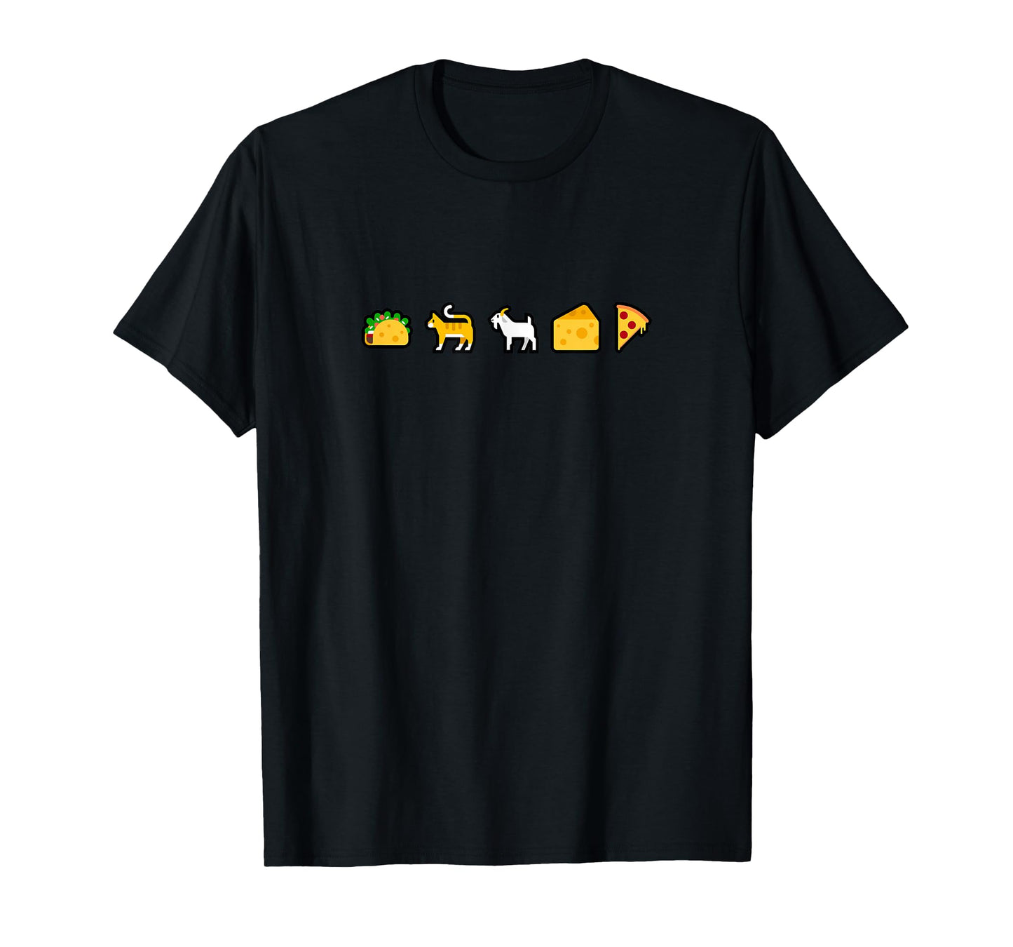 Taco Cat Goat Cheese Pizza Smilie Icon T-Shirt