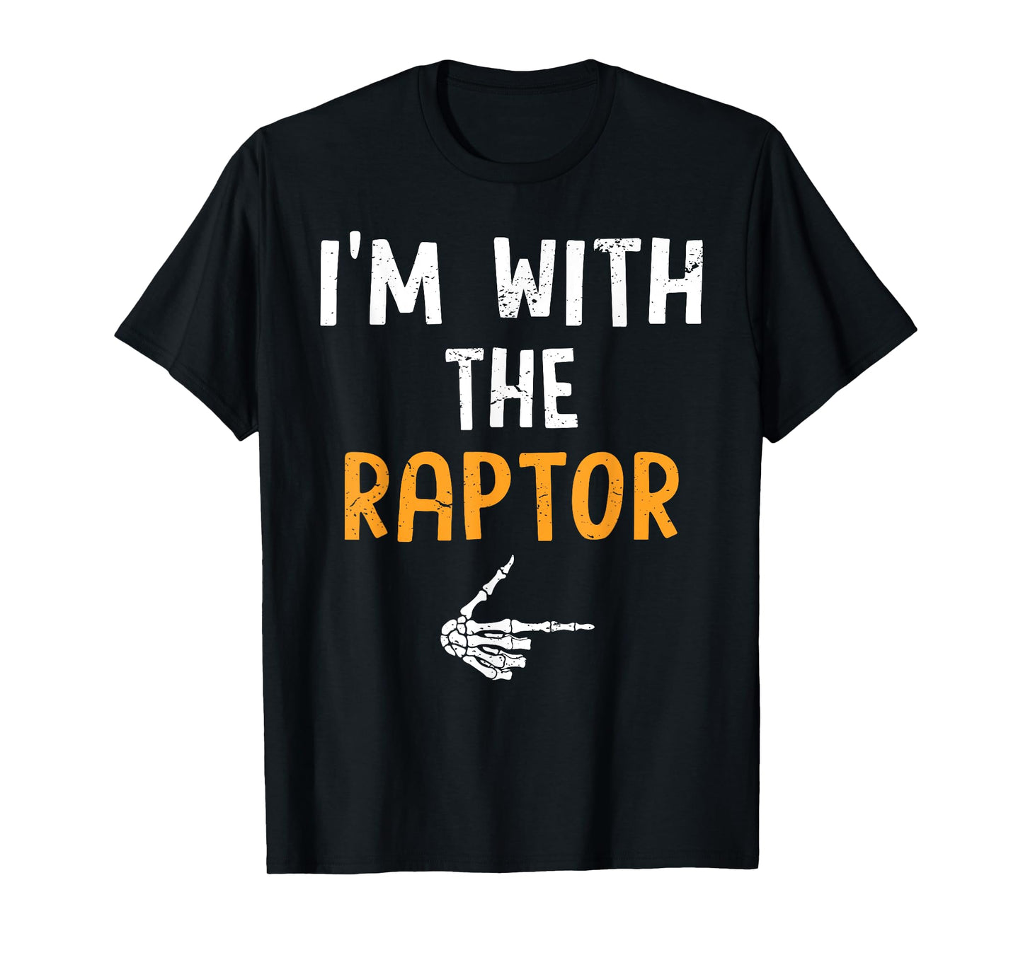 I'm with The Raptor Costume Halloween Matching Couple T-Shirt