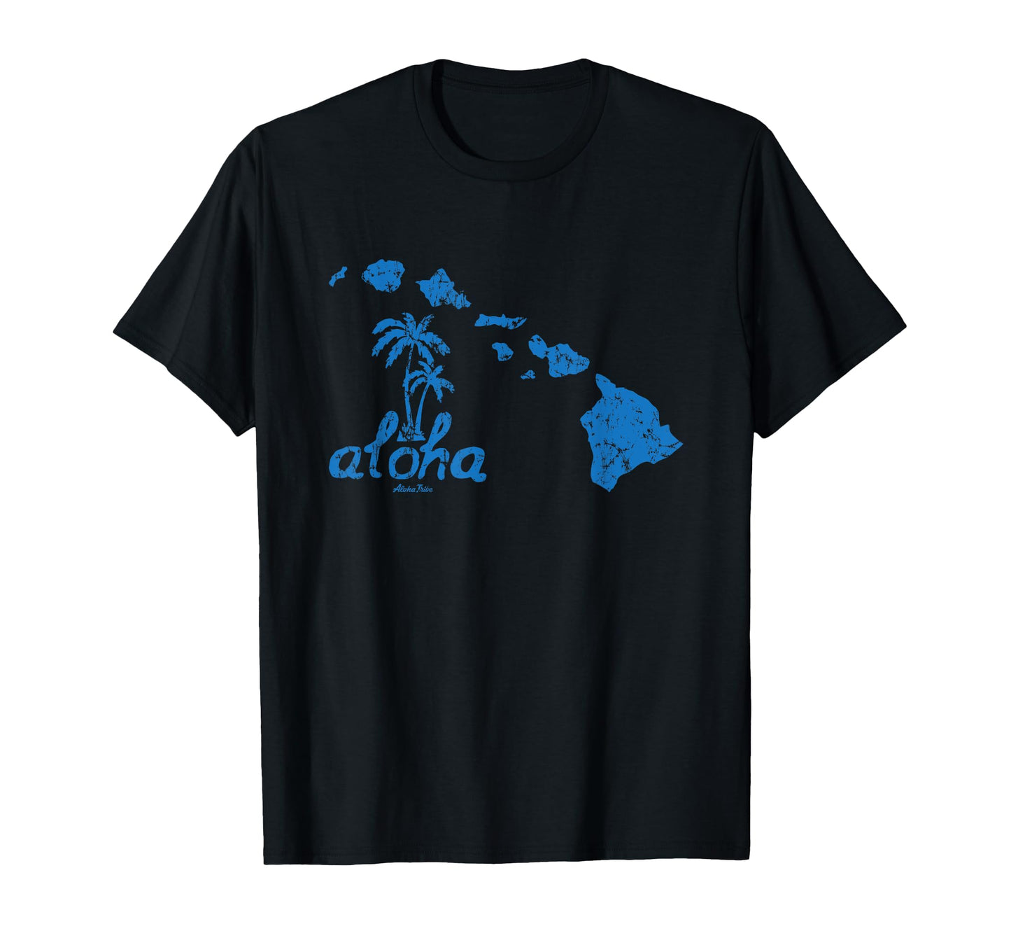 Hawaiian Islands Aloha Palm Tree Vintage Style T-Shirt