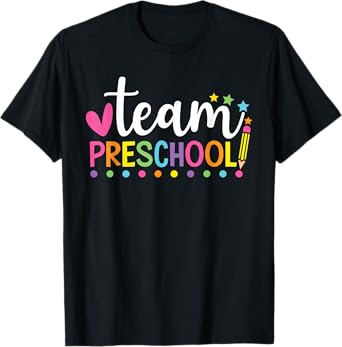 Hello Team Preschool Back to School Shirt School Supplies T-Shirt