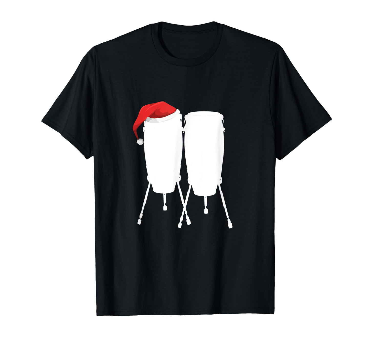 Conga Drum Christmas Shirt - Holiday Drummer Gift Tee T-Shirt