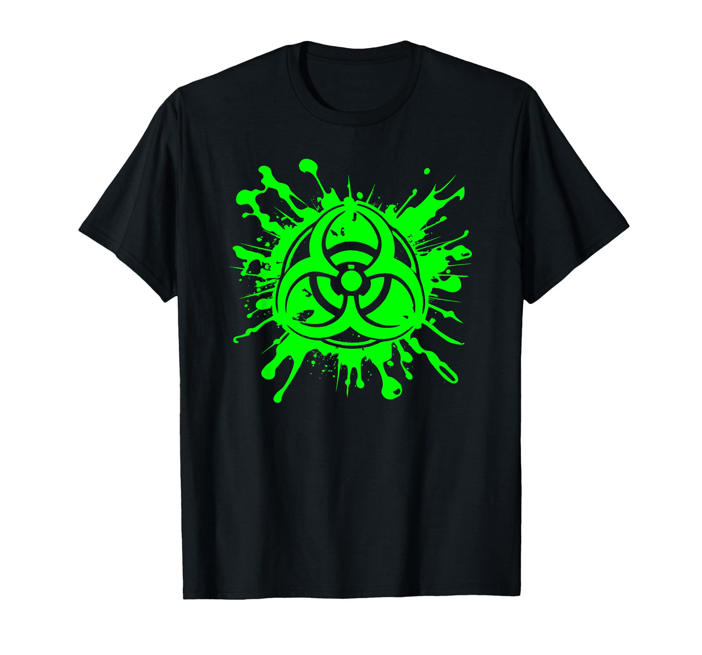 Green Radioactive Symbol Biohazard Symbol Radiation Nuclear T-Shirt